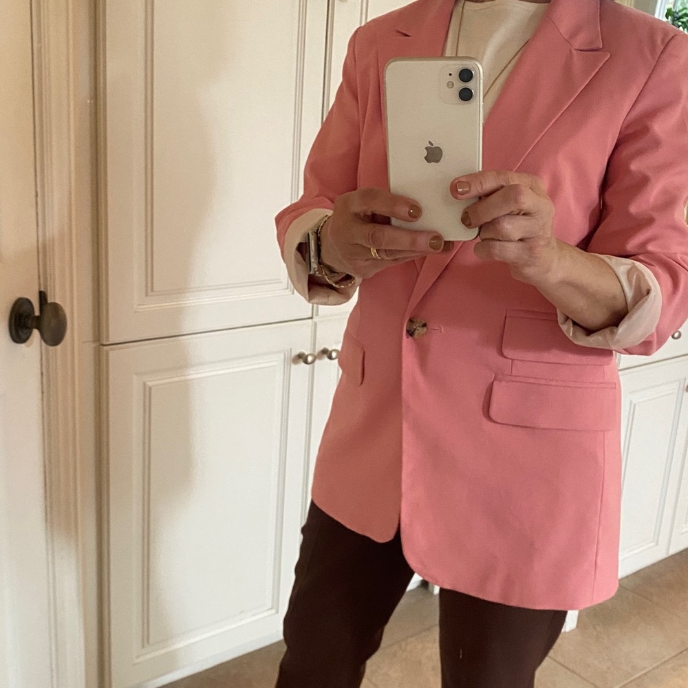 Topshop Pink Women's Blazer